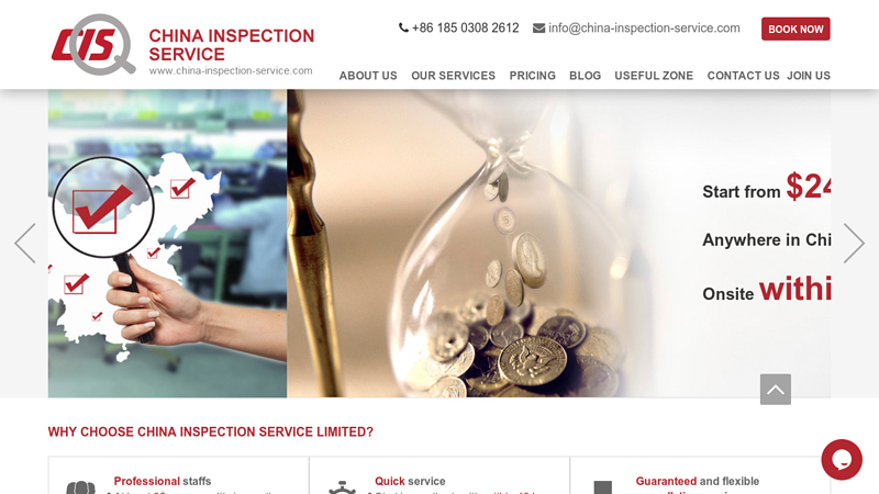 China quality control inspection services | $248.00/man-day