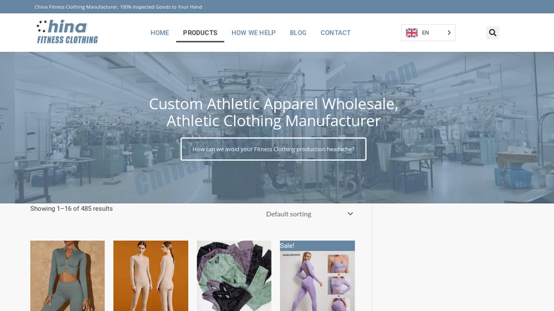 Image of Wholesale Fitness Clothing Manufacturer From China