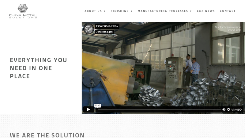 Custom Manufacturing and Supply Chain Management - Plating & Finishing - China Metal Solutions