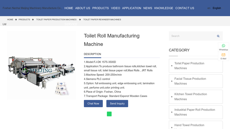 Image of China Customized Toilet Roll Manufacturing Machine Manufacturers ...