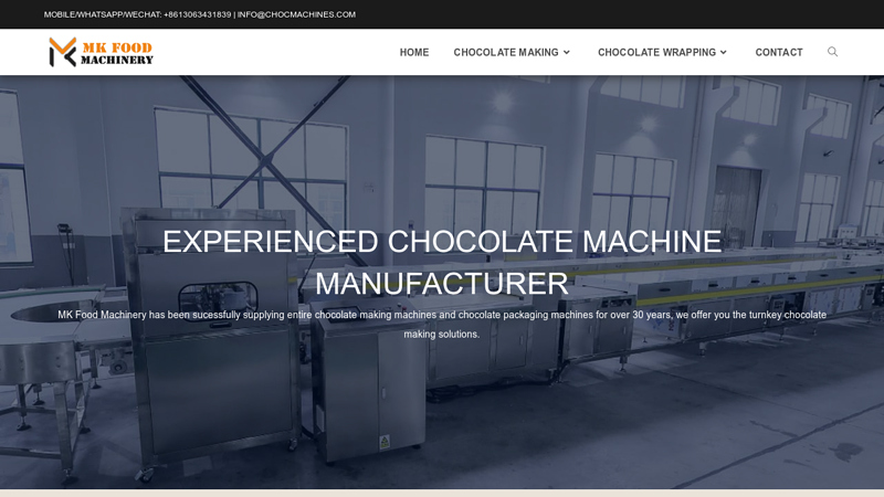 Chocolate Machine Manufacturer | Chocolate Machinery Factory