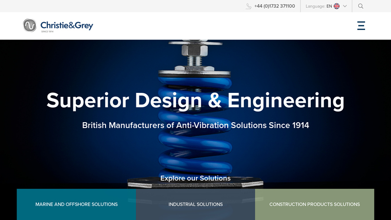 Anti-Vibration Mounts for Vibration Isolation | Christie & Grey