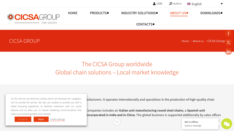 Image of Company | Chain manufacturer | CICSA