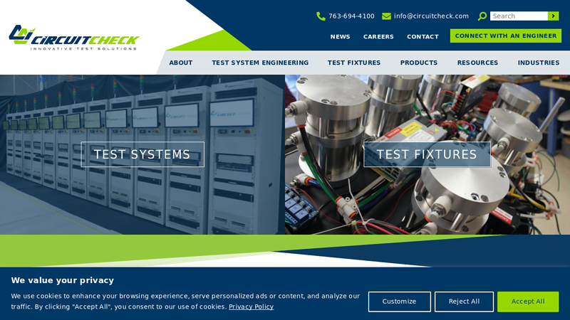 Test Fixtures | Automated Test Systems - Circuit Check