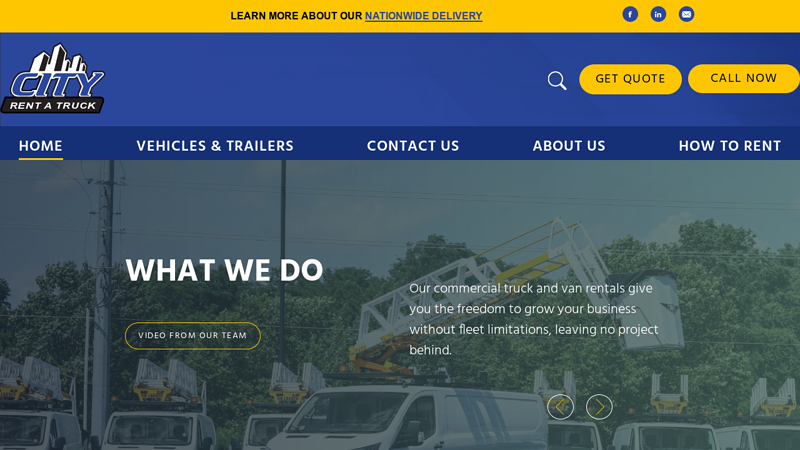 City Rent a Truck | Commercial Truck Rental, Van Rental & Fleet Management