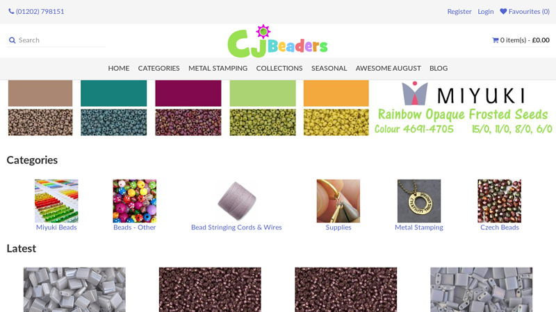 Online Bead Shop & Jewellery Making Supplies | CJ Beaders