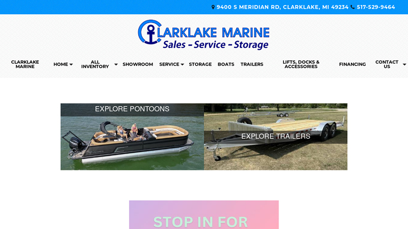 Home | Clarklake Marine : New and Used Pontoon, Tritoon, and Fishing Boat Dealership serving Jackson Michigan, Ann Arbor, Lansing and Adrian.