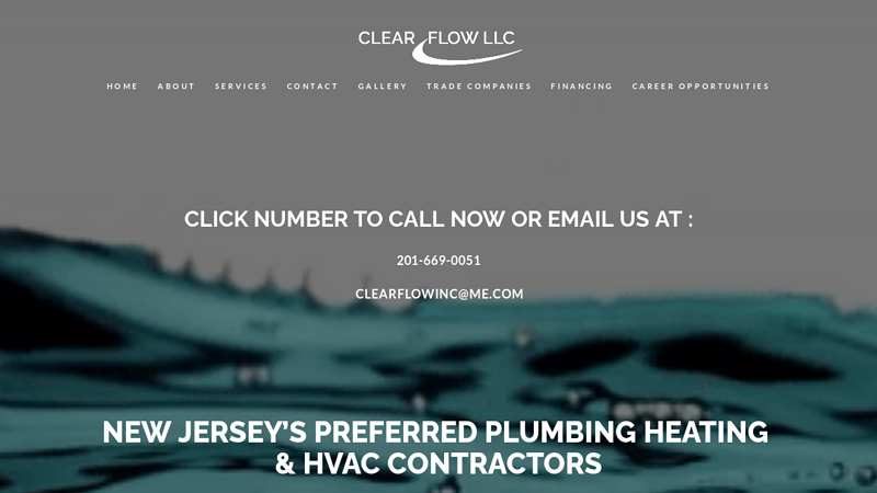 Plumbing, Heating, and HVAC located in Jersey City, New jersey | CLEARFLOW LLC