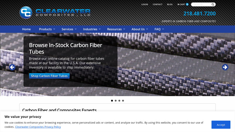 Carbon Fiber Manufacturing | Clearwater Composites, LLC