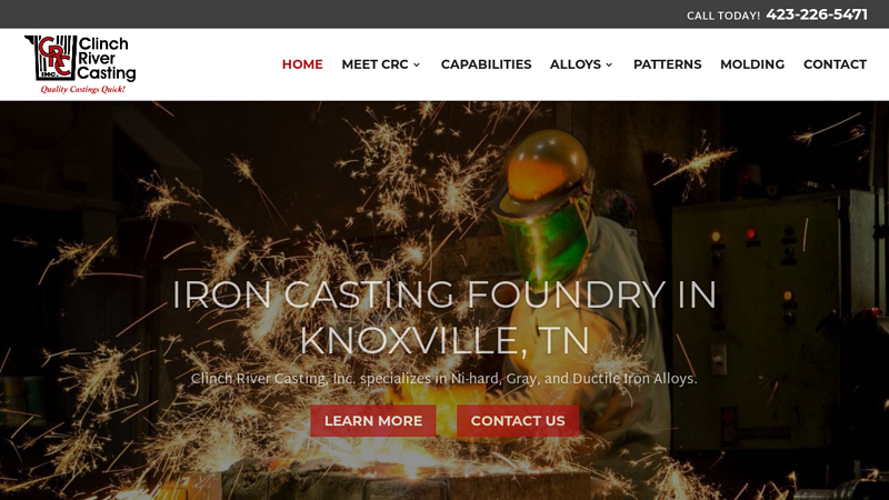 Iron Casting Foundry in Knoxville TN - Clinch River Casting