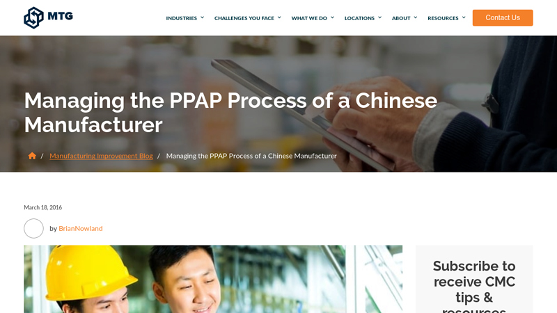 Image of Production Part Approval Process (PPAP): How To Help Your China ...