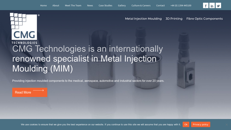 CMG Technologies | Home | Specialist in MIM