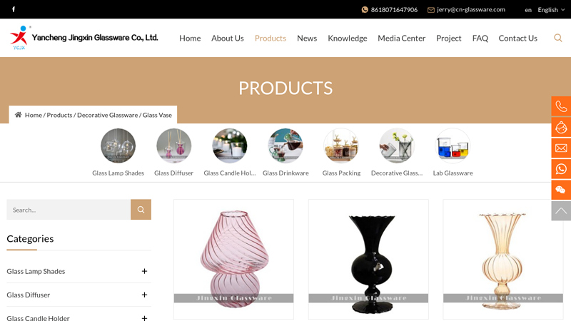 Image of China Glass Vase Suppliers, Manufacturers, Factory