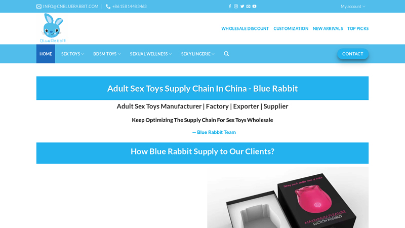 Adult Sex Toys Supply Chain- Blue Rabbit ?