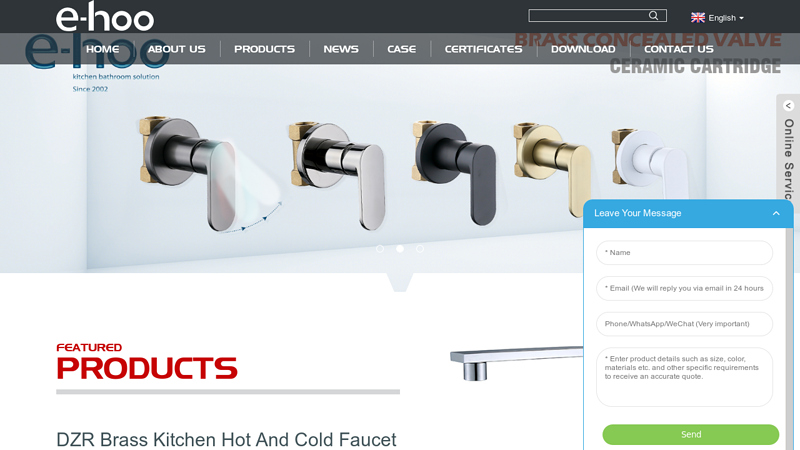 Ehoo:Brass Faucet, Basin Faucet, Kitchen Faucet, Sensor Faucet