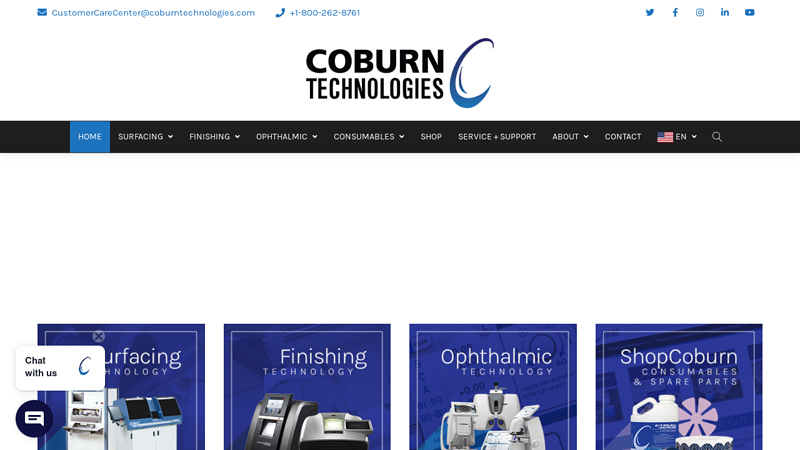 Ophthalmic Equipment, Lens Finishing & Edgers | Coburn Technologies