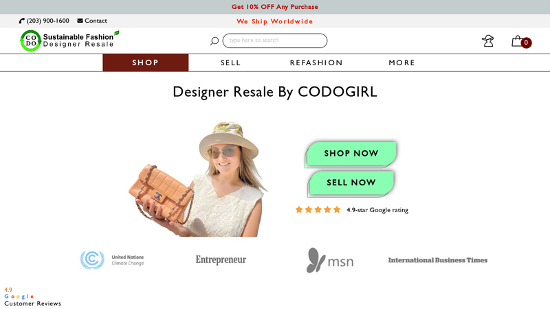 Designer Resale - Buy & Sell Used Designer Fashion | CODOGIRL