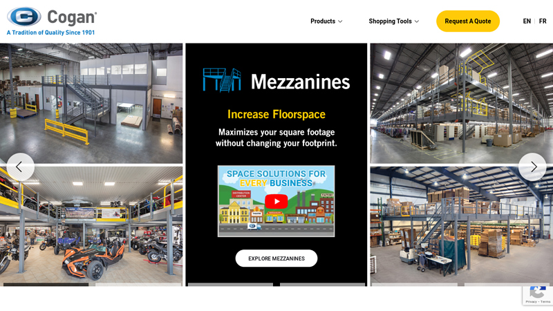 Cogan | Mezzanines, Cantilever Racking, & Storage Solutions