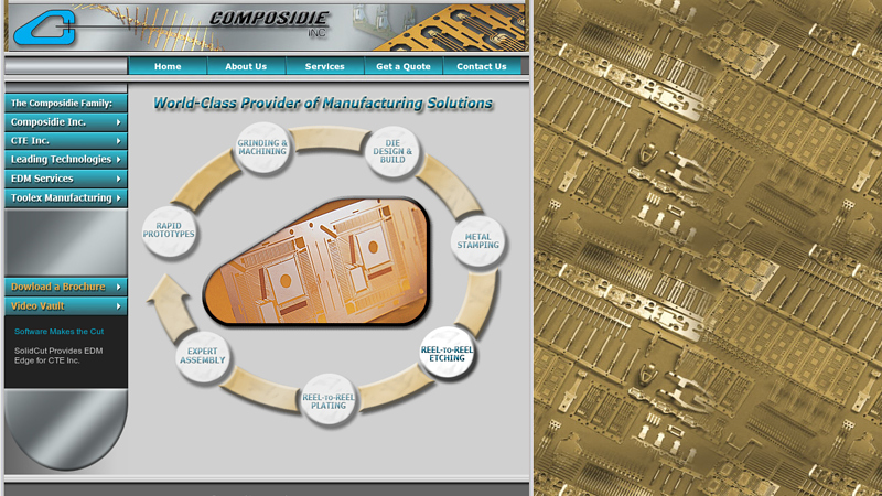 Composidie Inc. - Metal Stamping, Etching, Plating, Machining, Grinding