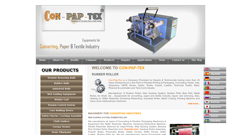 Converting, Paper, Textile, Machine Parts, Equipment