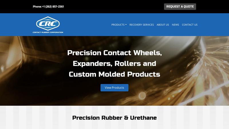 Precision Contact Wheels & Custom Products - Contact Rubber