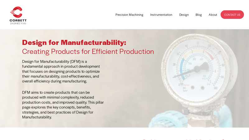 Image of Design for Manufacturability Guide 鈥?Corbett Engineering