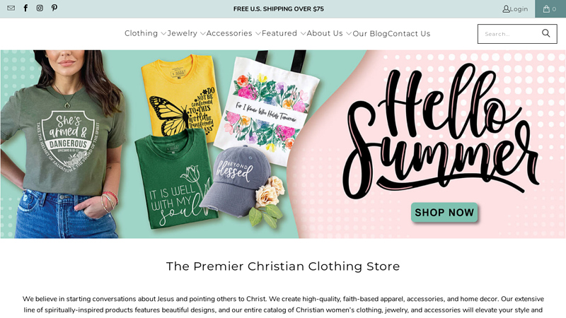 Christian Apparel | Christian Shirts for Women | Faith Based Clothing