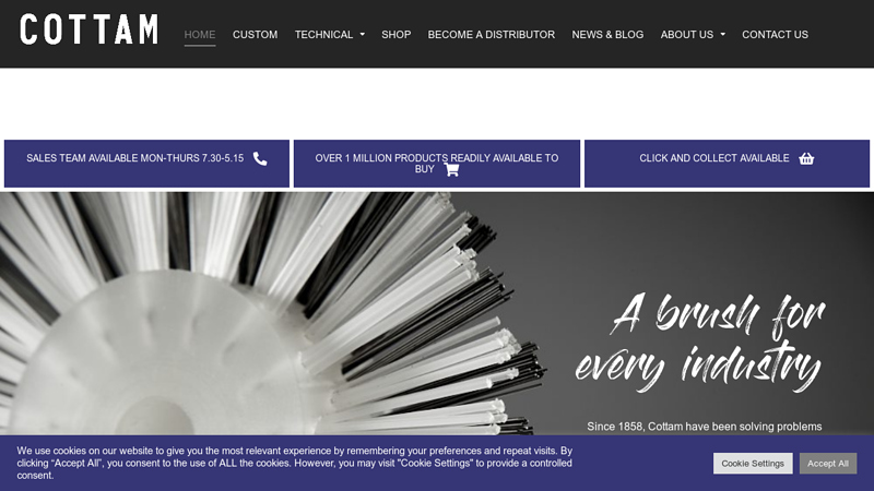 Homepage - Cottam Brush