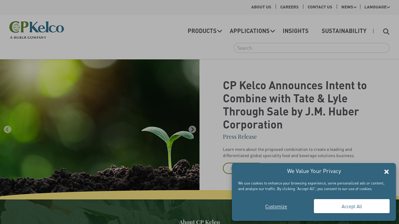 Home - CP Kelco, a Provider of Nature-Based Hydrocolloid Ingredients