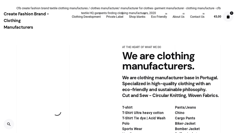 Clothing Manufacturers-High-quality Textile-Portugal Factory