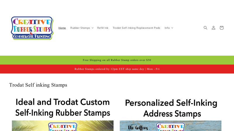 Creative Rubber Stamps - Best Self-Inking Stamps Vendors