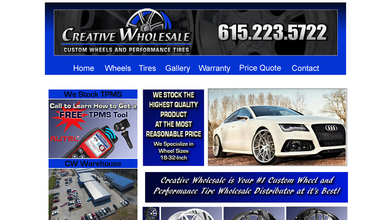 Creative Wholesale Custom Wheels and Performance Tires