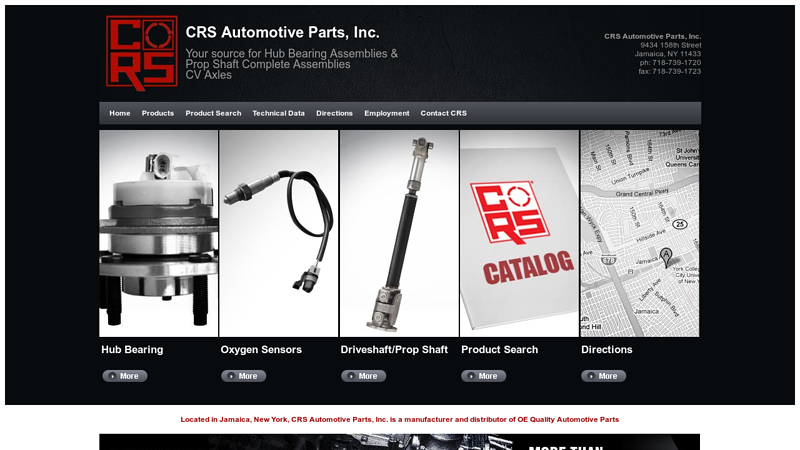 Hub Bearing Assemblies & Prop Shaft Complete Assemblies - CRS Automotive Parts, Inc.