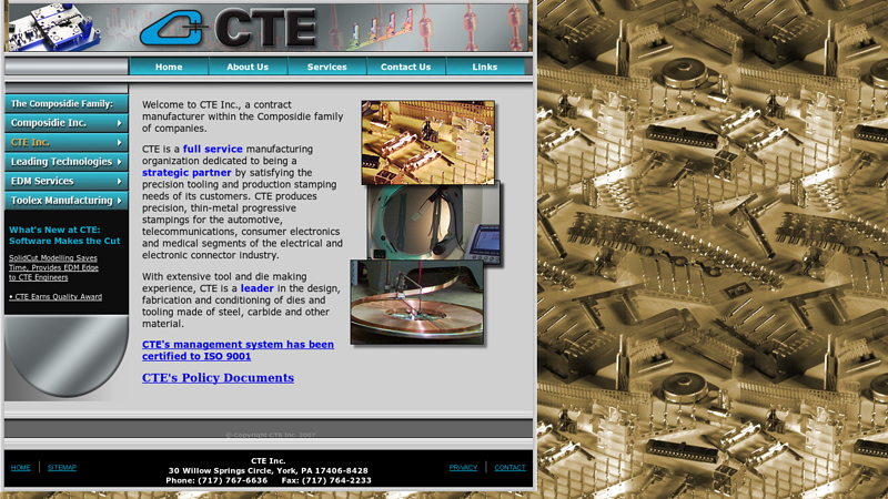 CTE Inc. - Metal Stamping, Dies, Services