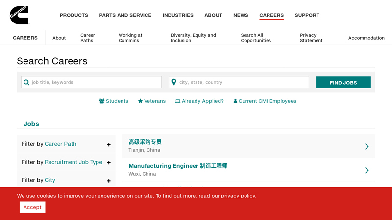 Image of Cummins China Jobs