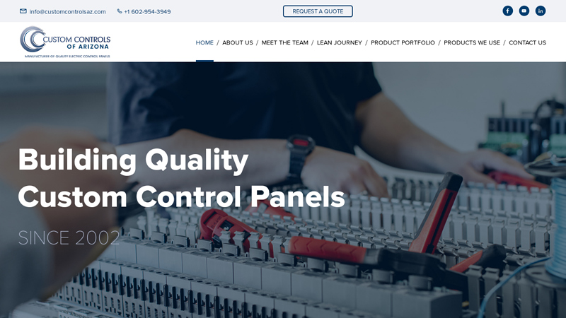 Custom Controls of Arizona, Quality Custom Electric Control Panels