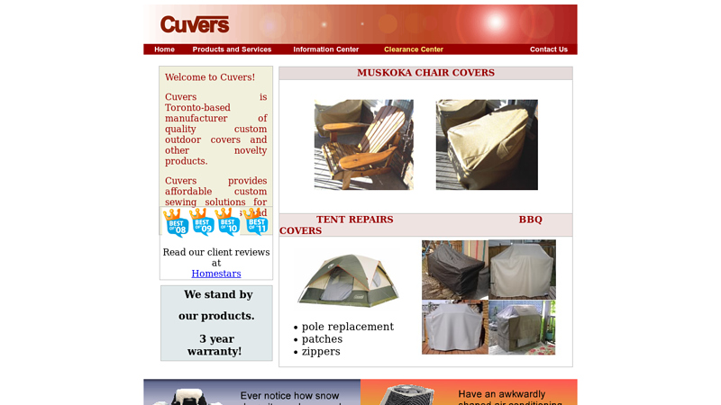 Cuvers - Custom Covers and Repairs - Toronto, Ontario, Canada