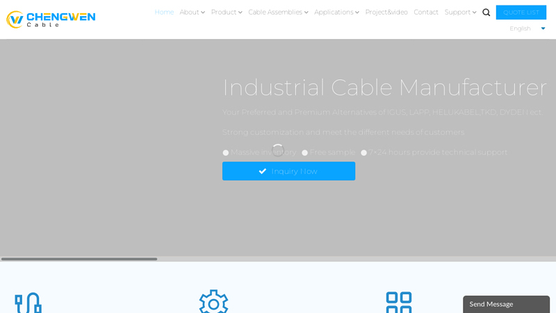 Image of China Custom Industrial Cables Manufacturer