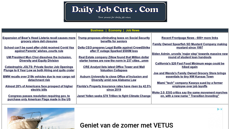 Daily Job Cuts - Your Source for Job / Business / Economy News