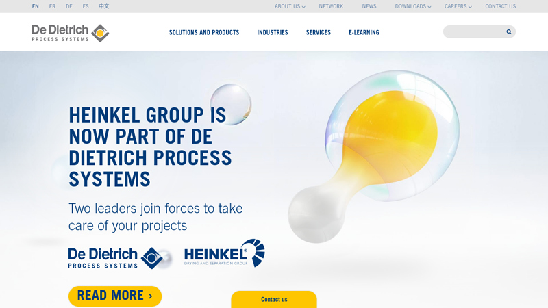 De Dietrich Process Systems: Chemical Process Solutions and Services