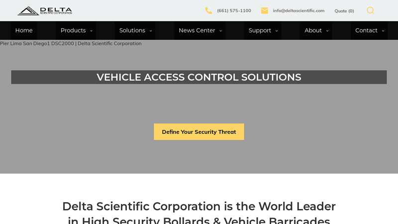 Delta Scientific | Global Leader of Vehicle Barricade & Bollards Systems