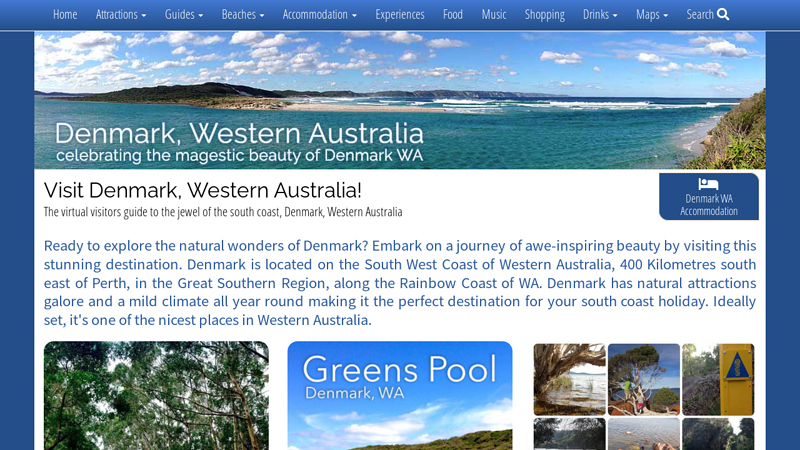 Denmark Western Australia, Denmark WA, Tourist Visitors Guide & Information