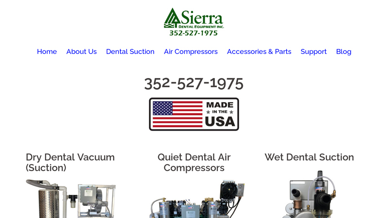 Sierra Dental Equipment, Inc. C Dental Compressors and Vacuums Made in America for Over 20 Years