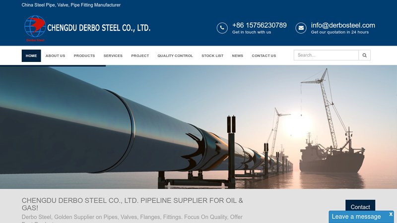 China Steel Pipe, Valve, Pipe Fitting Manufacturer - Derbo