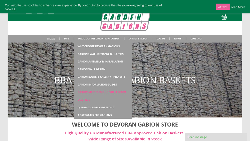 Devoran Gabions - BBA Approved UK Manufactured Gabion Baskets