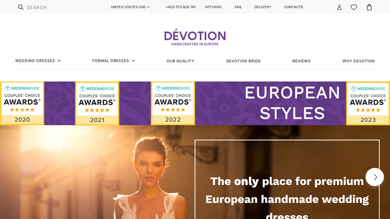 Wedding Dresses | Buy Bridal Gowns & Wedding Dresses Online at Devotion Dresses