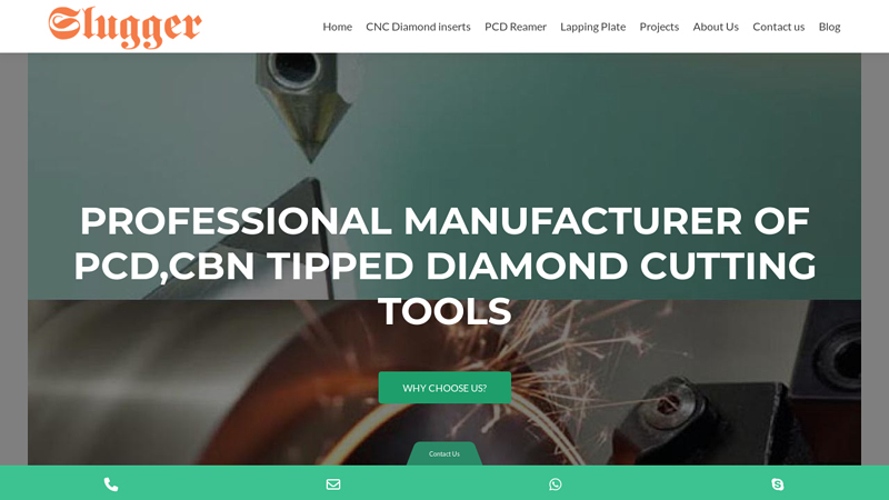 Diamond Tipped Cutting Tools | PCD | CBN | PCBN | CVD | Diamond Inserts | Reamers | End Milling | Drills C The Slugger is one of Leading China manufacturers of Diamond Tipped Cutting Tools. Including PCD, CBN, PCBN Tipped Lathe Turning, Milling, Grooving Inserts, Reamers, Drills, End Mills, Boring Bar, PCD Tooling.