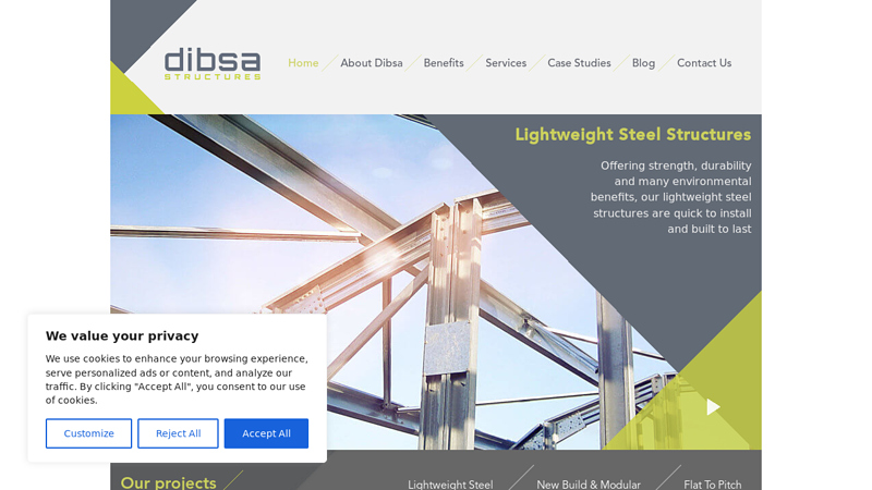 Steel Roofing Manufacturer C Lightweight Steel Structures | Dibsa