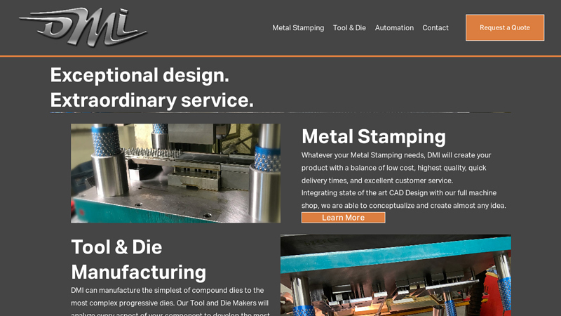 DMI Metal Stamping and Tool and Die Manufacturing | Metal Stamping, Tool and Die, and Automation