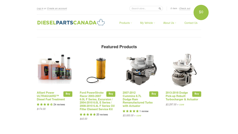 Diesel Parts Canada, your online source for all things diesel.